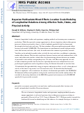 Cover page: Bayesian Multivariate Mixed-Effects Location Scale Modeling of Longitudinal Relations Among Affective Traits, States, and Physical Activity