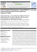 Cover page: Gastric Plexiform Fibromyxoma: A Great Mimic of Gastrointestinal Stromal Tumor (GIST) and Diagnostic Pitfalls