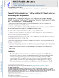 Cover page: Type-I-IFN-Stimulated Gene TRIM5γ Inhibits HBV Replication by Promoting HBx Degradation