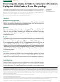 Cover page: Dissecting the Shared Genetic Architecture of Common Epilepsies With Cortical Brain Morphology.