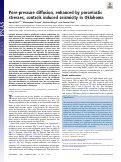 Cover page: Pore-pressure diffusion, enhanced by poroelastic stresses, controls induced seismicity in Oklahoma