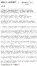 Cover page: CTIM-33. PHASE II TRIAL OF VACCINE IMMUNOTHERAPY IN PRIMARY GLIOBLASTOMA: ADJUNCTIVE AUTOLOGOUS DENDRITIC CELLS PULSED WITH LYSATE FROM IRRADIATED SELF-RENEWING AUTOLOGOUS TUMOR CELLS (AV-GBM-1)