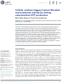 Cover page: Cellular acidosis triggers human MondoA transcriptional activity by driving mitochondrial ATP production.