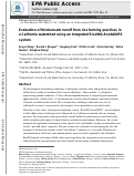 Cover page: Evaluation of thiobencarb runoff from rice farming practices in a California watershed using an integrated RiceWQ-AnnAGNPS system