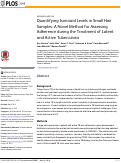 Cover page: Quantifying Isoniazid Levels in Small Hair Samples: A Novel Method for Assessing Adherence during the Treatment of Latent and Active Tuberculosis