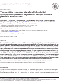 Cover page: The plastidial retrograde signal methyl erythritol cyclopyrophosphate is a regulator of salicylic acid and jasmonic acid crosstalk