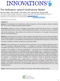 Cover page: The Halloween Lateral Canthotomy Model