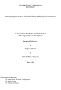 Cover page: Interrogating Pope Francis: On Gender Theory and Ideological Colonization