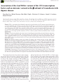 Cover page: Association of the Asn306Ser variant of the SP4 transcription factor and an intronic variant in the beta-subunit of transducin with digenic disease.