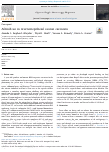 Cover page: Afatinib use in recurrent epithelial ovarian carcinoma.