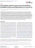 Cover page: Desmoplakin maintains gap junctions by inhibiting Ras/MAPK and lysosomal degradation of connexin-43