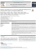 Cover page: Substance use patterns in 9 to 13-year-olds: Longitudinal findings from the Adolescent Brain Cognitive Development (ABCD) study