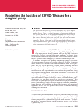 Cover page: Modelling the backlog of COVID-19 cases for a surgical group.