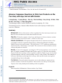 Cover page: Adverse cutaneous reactions to skin care products on the face vary with age, but not with sex