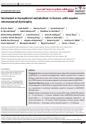 Cover page: Increased α‐tocopherol metabolism in horses with equine neuroaxonal dystrophy