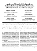 Cover page: Analyses of Household Artifacts from Rattlesnake Cave (35LK1295), A Site in the Chewaucan Basin of Southeast Oregon