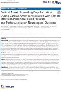 Cover page: Cortical Anoxic Spreading Depolarization During Cardiac Arrest is Associated with Remote Effects on Peripheral Blood Pressure and Postresuscitation Neurological Outcome