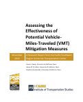 Cover page: Assessing the Effectiveness of Potential Vehicle-Miles-Traveled (VMT) Mitigation Measures