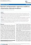 Cover page: Bayesian semiparametric regression models to characterize molecular evolution