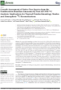 Cover page: Growth Assessment of Native Tree Species from the Southwestern Brazilian Amazonia by Post-AD 1950 14C Analysis: Implications for Tropical Dendroclimatology Studies and Atmospheric 14C Reconstructions