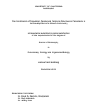 Cover page: The Contribution of Population, Spatial and Temporal Structure to Persistence in the Development of Stream Community
