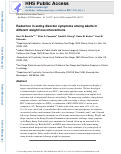 Cover page: Reduction in eating disorder symptoms among adults in different weight loss interventions