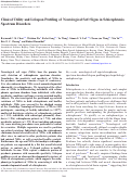 Cover page: Clinical Utility and Lifespan Profiling of Neurological Soft Signs in Schizophrenia Spectrum Disorders