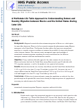 Cover page: A multistate life table approach to understanding return and reentry migration between Mexico and the United States during later life