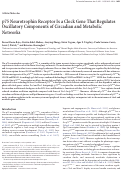 Cover page: p75 neurotrophin receptor is a clock gene that regulates oscillatory components of circadian and metabolic networks.