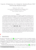 Cover page: Capacity of Summation over a Symmetric Quantum Erasure MAC with Partially Replicated Inputs