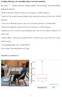 Cover page: Cooling efficiency of a brushless direct current stand fan