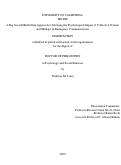 Cover page: A Big Social Media Data Approach to Studying the Psychological Impact of Collective Trauma and Mishaps in Emergency Communications