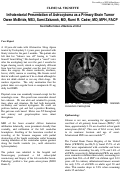 Cover page: Infratentorial Presentation of Astrocytoma as a Primary Brain Tumor