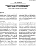 Cover page: Resolution of Recurrent Headaches and Nausea Resistant to Standard Treatment with a Tricyclic Antidepressant