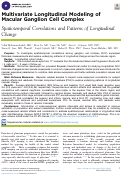 Cover page: Multivariate Longitudinal Modeling of Macular Ganglion Cell Complex: Spatiotemporal Correlations and Patterns of Longitudinal Change