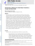 Cover page: The dynamics of memory for United States presidents in younger and older adults