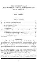 Cover page: Why Diversity Fails: Social Dominance Theory and the Entrenchment of Racial Inequality