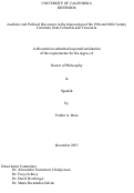 Cover page: Aesthetic and Political Discourses in the Intersection of the 19th and 20th Century Literature from Colombia and Venezuela