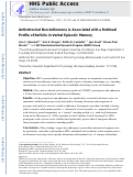 Cover page: Antiretroviral Non-Adherence is Associated With a Retrieval Profile of Deficits in Verbal Episodic Memory.