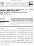 Cover page: Structure–activity relationships of a novel pyranopyridine series of Gram-negative bacterial efflux pump inhibitors