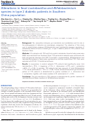 Cover page: Alterations in fecal Lactobacillus and Bifidobacterium species in type 2 diabetic patients in Southern China population