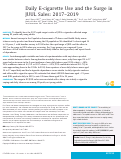 Cover page: Daily E-cigarette Use and the Surge in JUUL Sales: 2017–2019