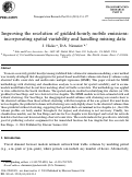 Cover page: Improving the Resolution of Gridded-Hourly Mobile Emissions: Incorporating Spatial Variability and Hangling Missing Data