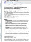 Cover page: Changes in Medication Use After Dementia Diagnosis in an Observational Cohort of Individuals with Diabetes Mellitus