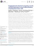Cover page: Imaging-based chemical screening reveals activity-dependent neural differentiation of pluripotent stem cells.