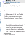 Cover page: The Socialization of Culturally Related Values and Prosocial Tendencies Among Mexican‐American Adolescents