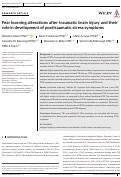 Cover page: Fear learning alterations after traumatic brain injury and their role in development of posttraumatic stress symptoms