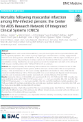 Cover page: Mortality following myocardial infarction among HIV-infected persons: the Center for AIDS Research Network Of Integrated Clinical Systems (CNICS)