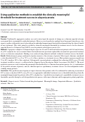 Cover page: Using qualitative methods to establish the clinically meaningful threshold for treatment success in alopecia areata