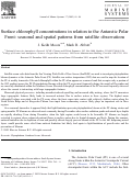 Cover page: Surface chlorophyll concentrations in relation to the Antarctic Polar Front: seasonal and spatial patterns from satellite observations